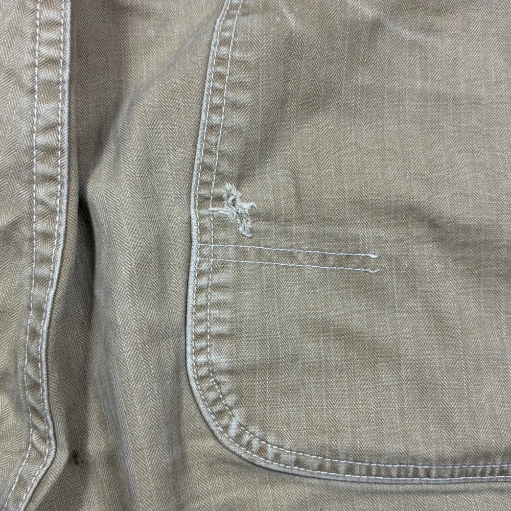 Polo Ralph Lauren Mens Drill Khaki GI Fit Military Carpenter Shorts 33 Brown